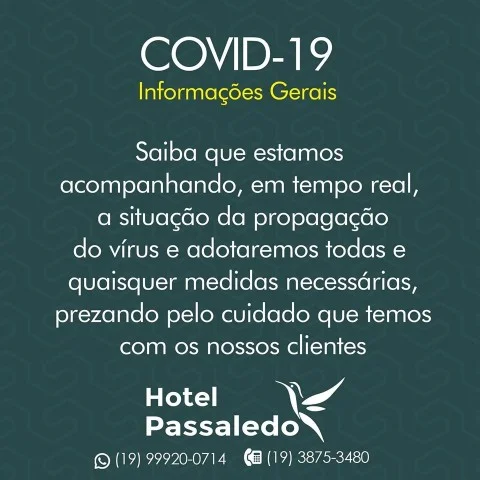 Hotel passaledo campanha Coronavirus